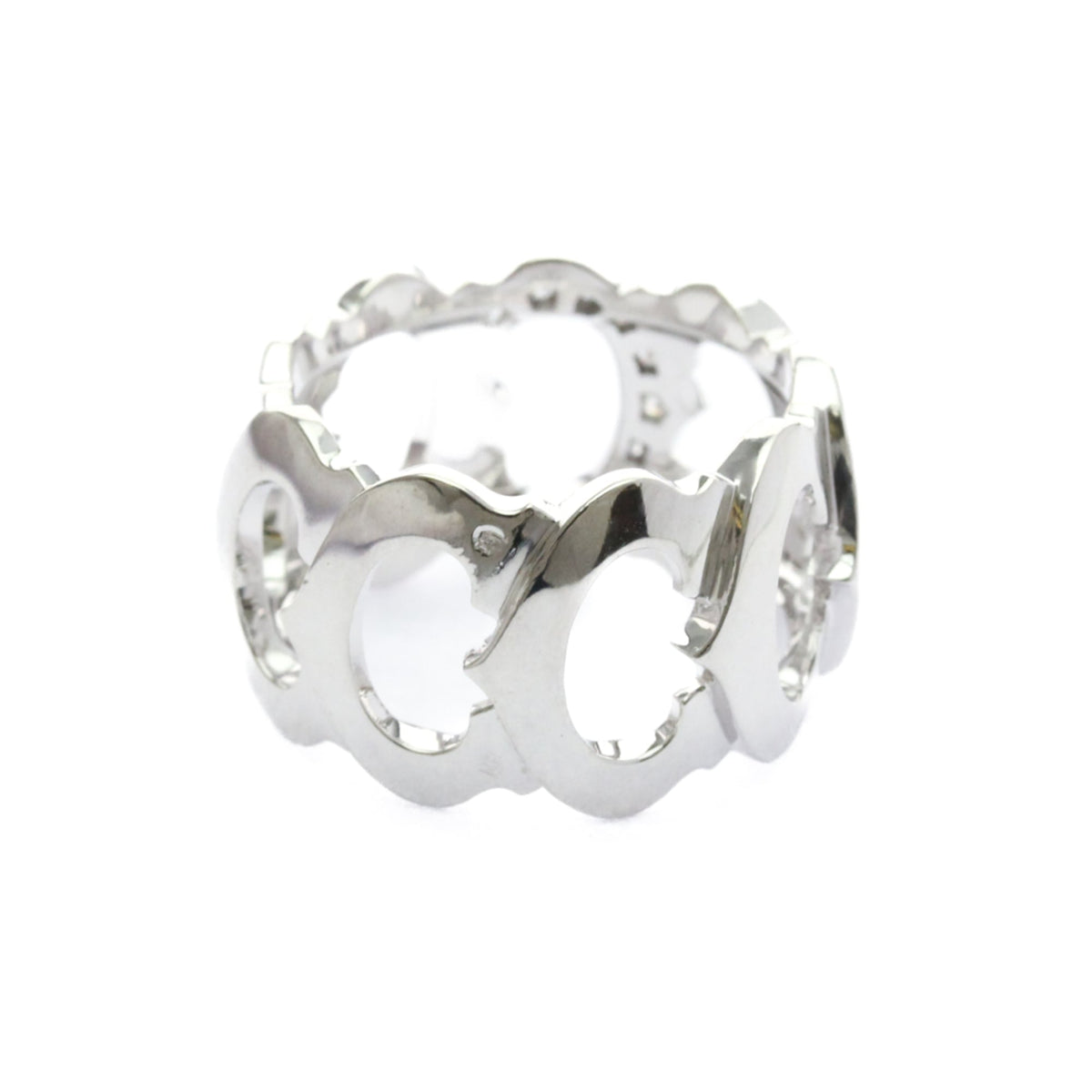 Cartier Band Ring 18K White Gold With Diamond – view 3