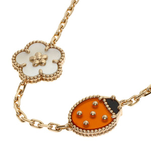 Van Cleef & Arpels Bracelet 18K Rose Gold With Carnelian Onyx And Shell - view 2