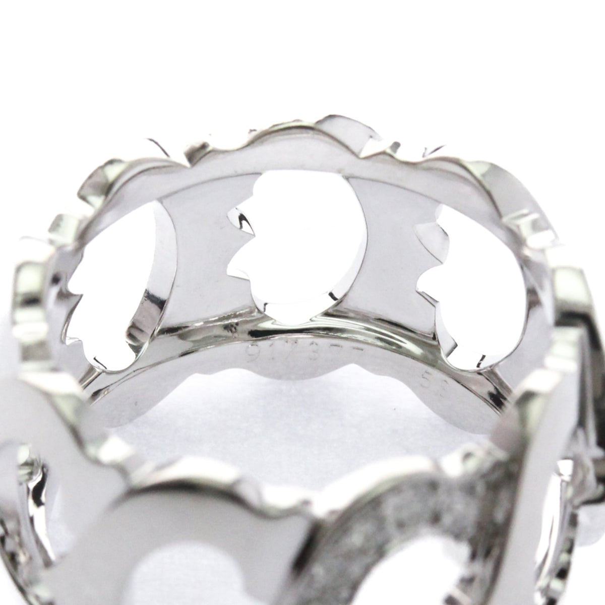 Cartier Band Ring 18K White Gold With Diamond – view 5