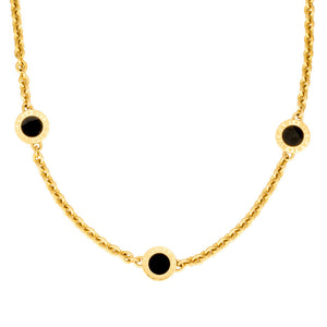 Bvlgari Pendant Necklace 18K Yellow Gold And Onyx - view 1