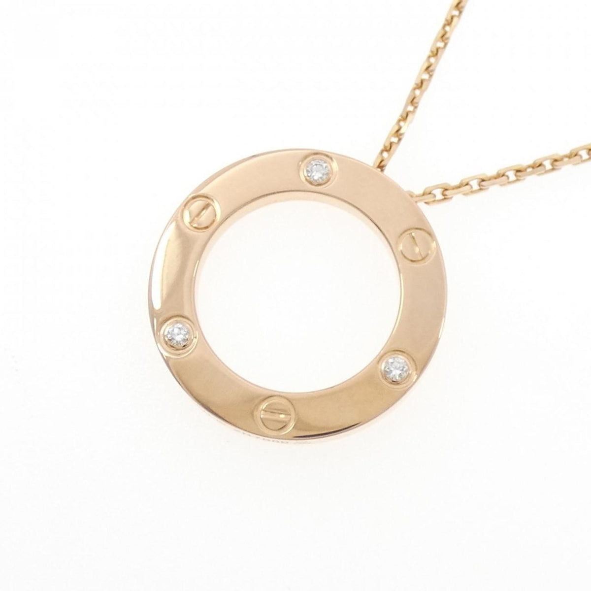 Cartier Love Pendant Necklace 18K Rose Gold with Diamond – view 3