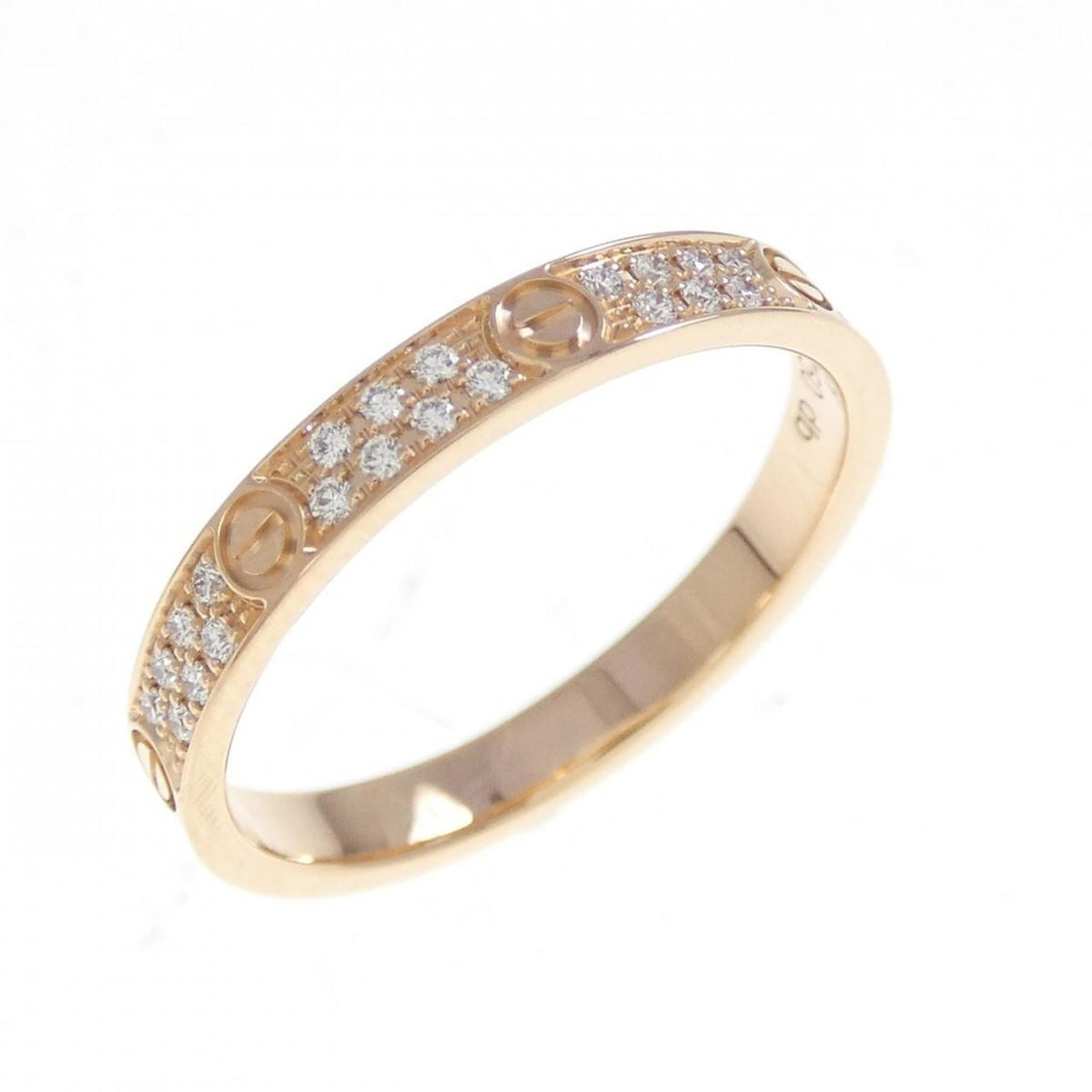 Cartier Love Ring 18K Rose Gold and Diamond Small
