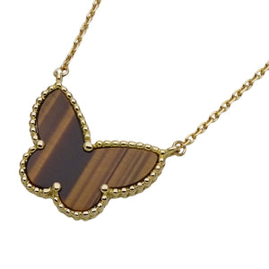 Van Cleef & Arpels Alhambra Pendant Necklace 18K Yellow Gold and Tiger's Eye - view 1