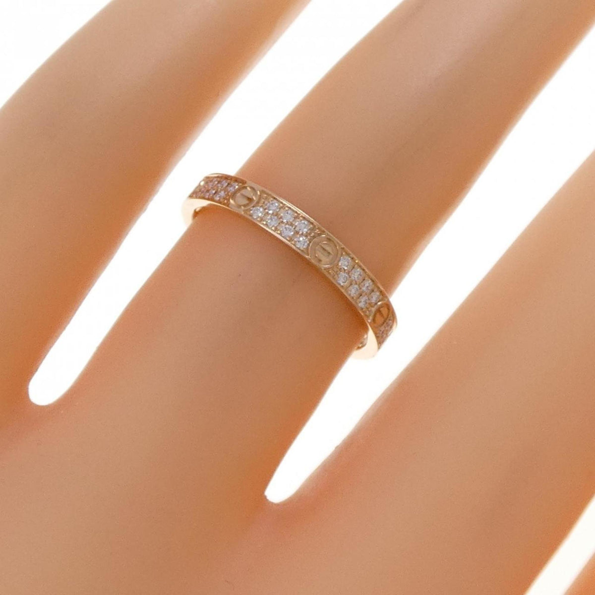 Cartier Love Ring 18K Rose Gold and Diamond Small – view 4