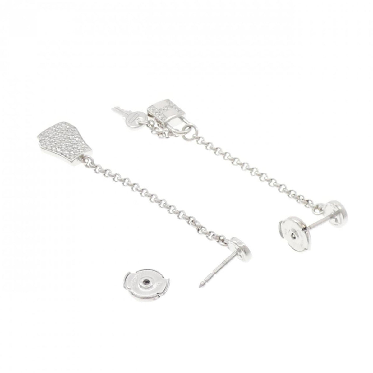 Kelly Earrings 18K White Gold with Diamond 18K White Gold
