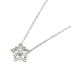 Van Cleef & Arpels Pendant Necklace 18K White Gold Mini with Diamond - view 1