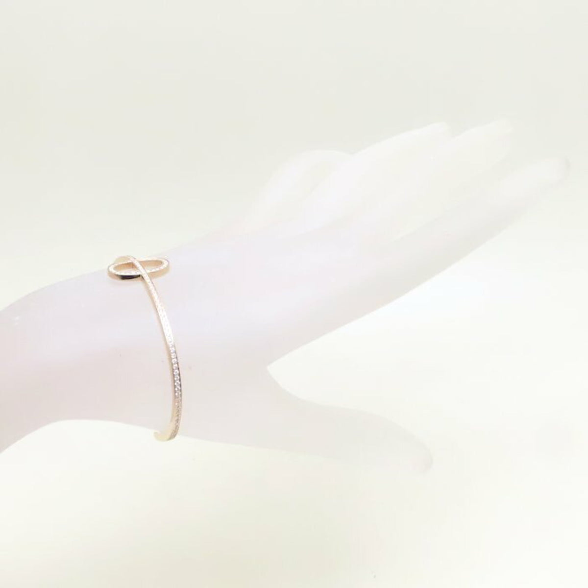 Chaine d'Ancre Contour Bracelet 18K Rose Gold with Diamonds