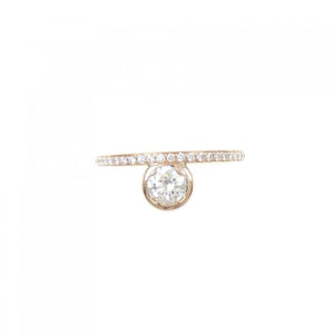 Hermes Petit Jetée Ring 18K Rose Gold With Diamond - view 2