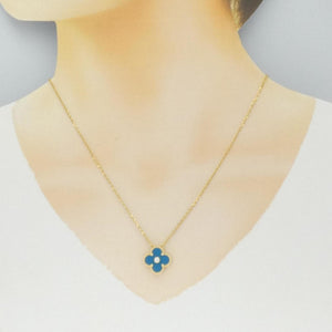 Van Cleef & Arpels Vintage Alhambra Pendant Necklace 18K Yellow Gold - view 6
