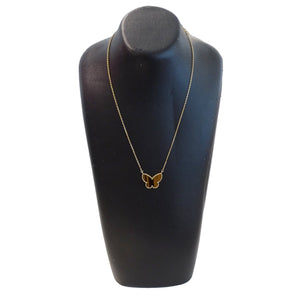 Van Cleef & Arpels Alhambra Pendant Necklace 18K Yellow Gold and Tiger's Eye - view 9