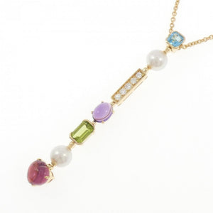 Bvlgari Allegra Pendant Necklace 18K Yellow Gold with Amethyst and Diamond and Peridot and Topaz and Tourmaline - view 3