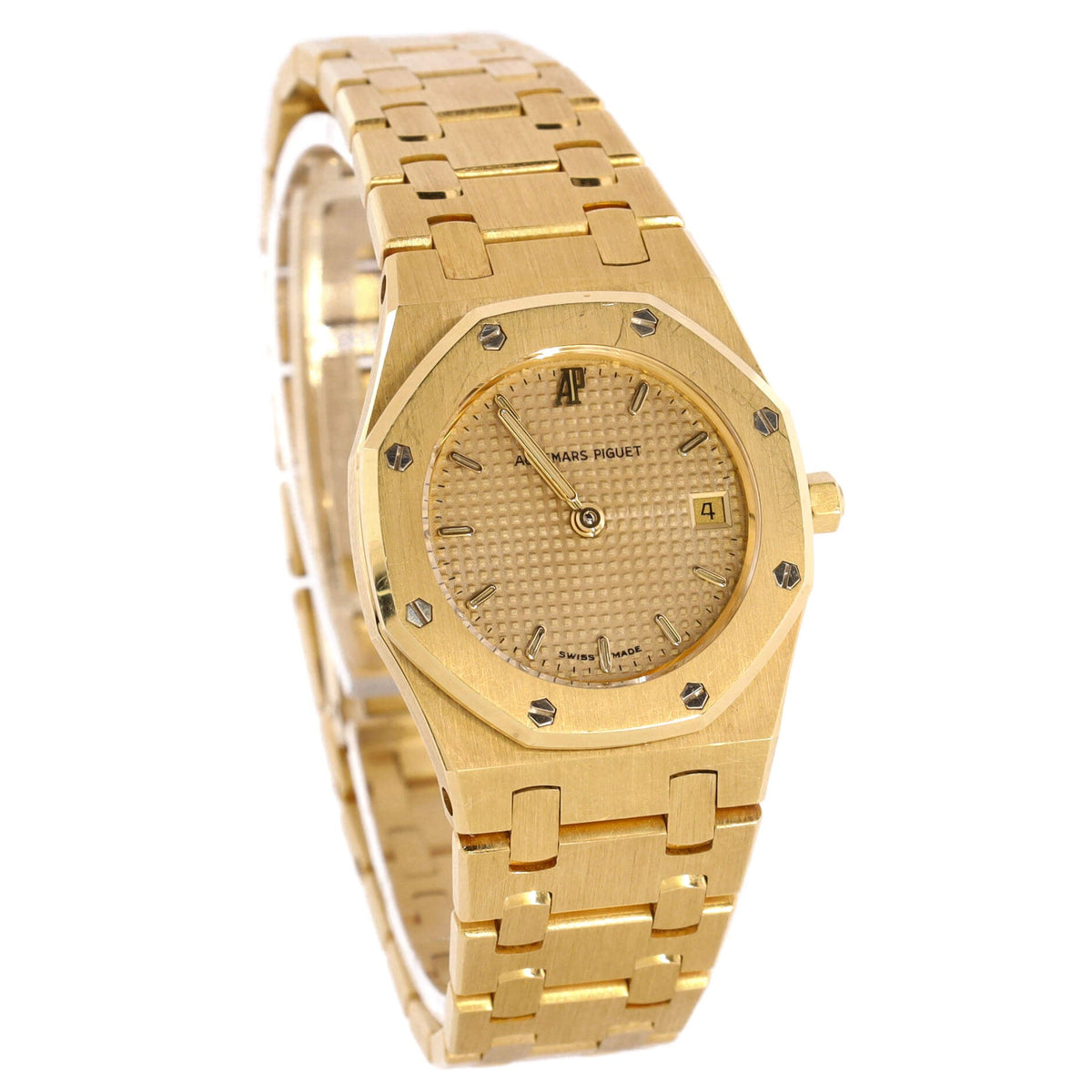 Royal Oak Date Quartz Watch Yellow Gold 25