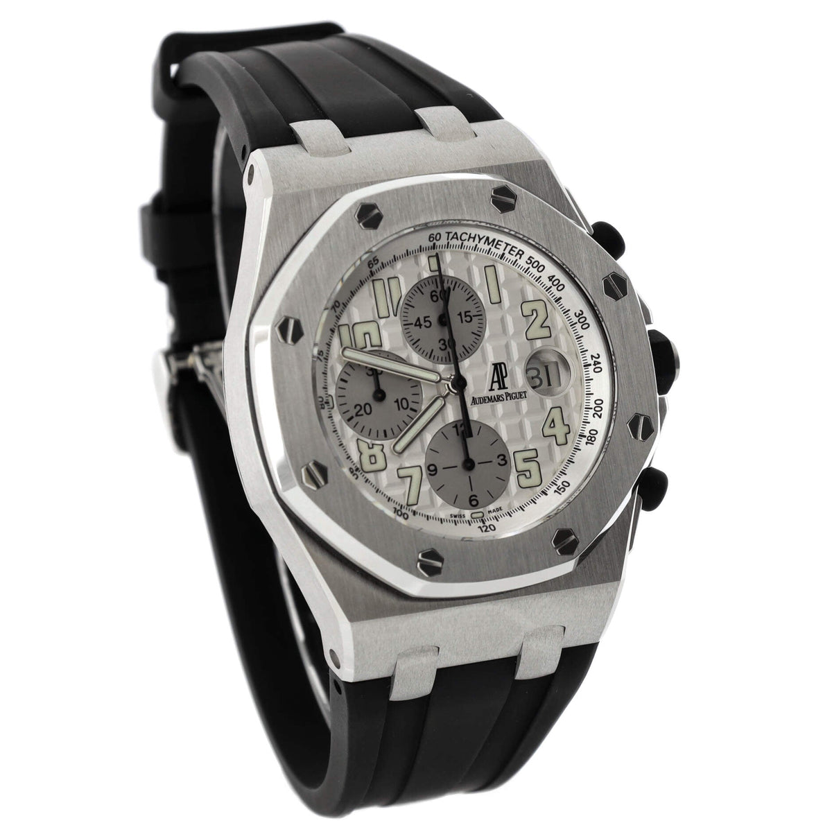 Royal Oak Offshore Chronograph Automatic Watch Stainless Steel and Rubber 42