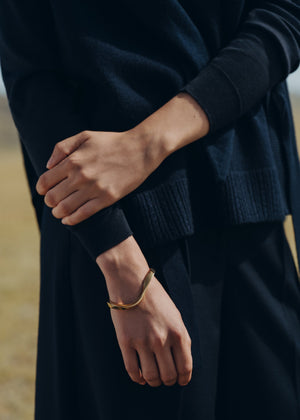 Polène Éole Bangle - 24 carat gold-gilded - view 3