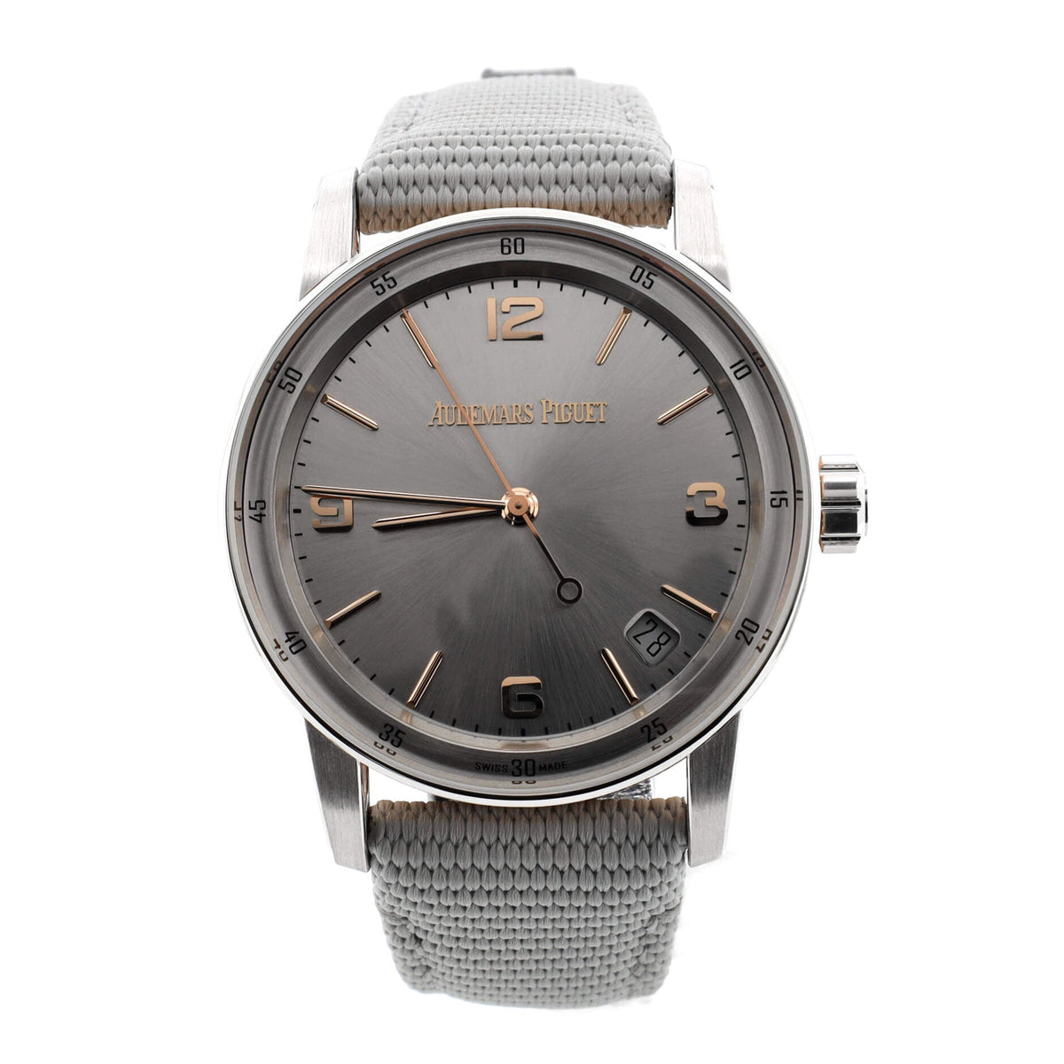 Code 11.59 Automatic Watch White Gold and Rose Gold with Rubber 41