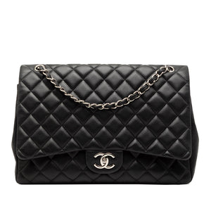 Chanel Classic Double Flap Bag Quilted Lambskin Maxi - view 1