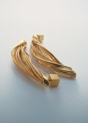 Polène Rozo Drop Earrings - Rattan - view 3