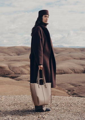 Polène Cyme Tote - Textured Taupe - view 3