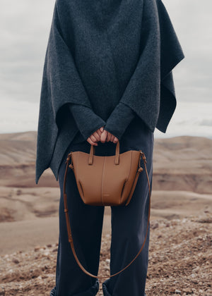 Polène Cyme Tote Nano - Textured Camel - view 3