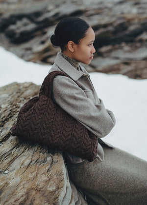Polène Numéro Neuf Large - Merino Ebony - view 3
