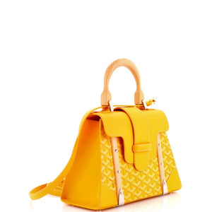 Goyard Saigon Top Handle Bag Coated Canvas with Leather PM - view 2