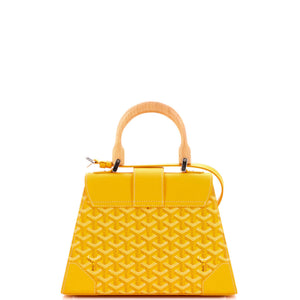 Goyard Saigon Top Handle Bag Coated Canvas with Leather PM - view 3