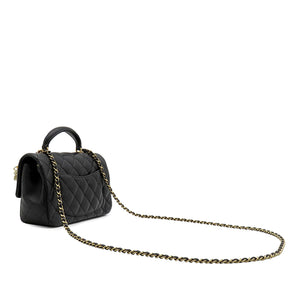 Chanel Classic Single Flap Top Handle Bag Quilted Lambskin Mini - view 2