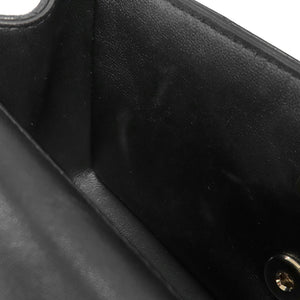 Chanel Classic Single Flap Top Handle Bag Quilted Lambskin Mini - view 9