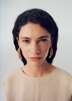 Polène Rozo Drop Earrings - Rattan - view 4
