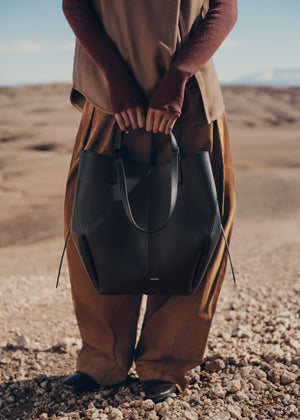 Polène Cyme Tote - Textured Black - view 4