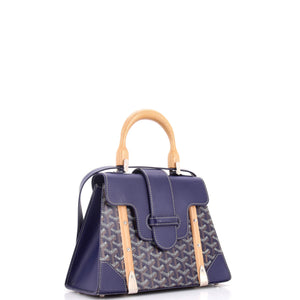 Goyard Saigon Top Handle Bag Coated Canvas with Leather PM - view 2