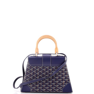 Goyard Saigon Top Handle Bag Coated Canvas with Leather PM - view 3