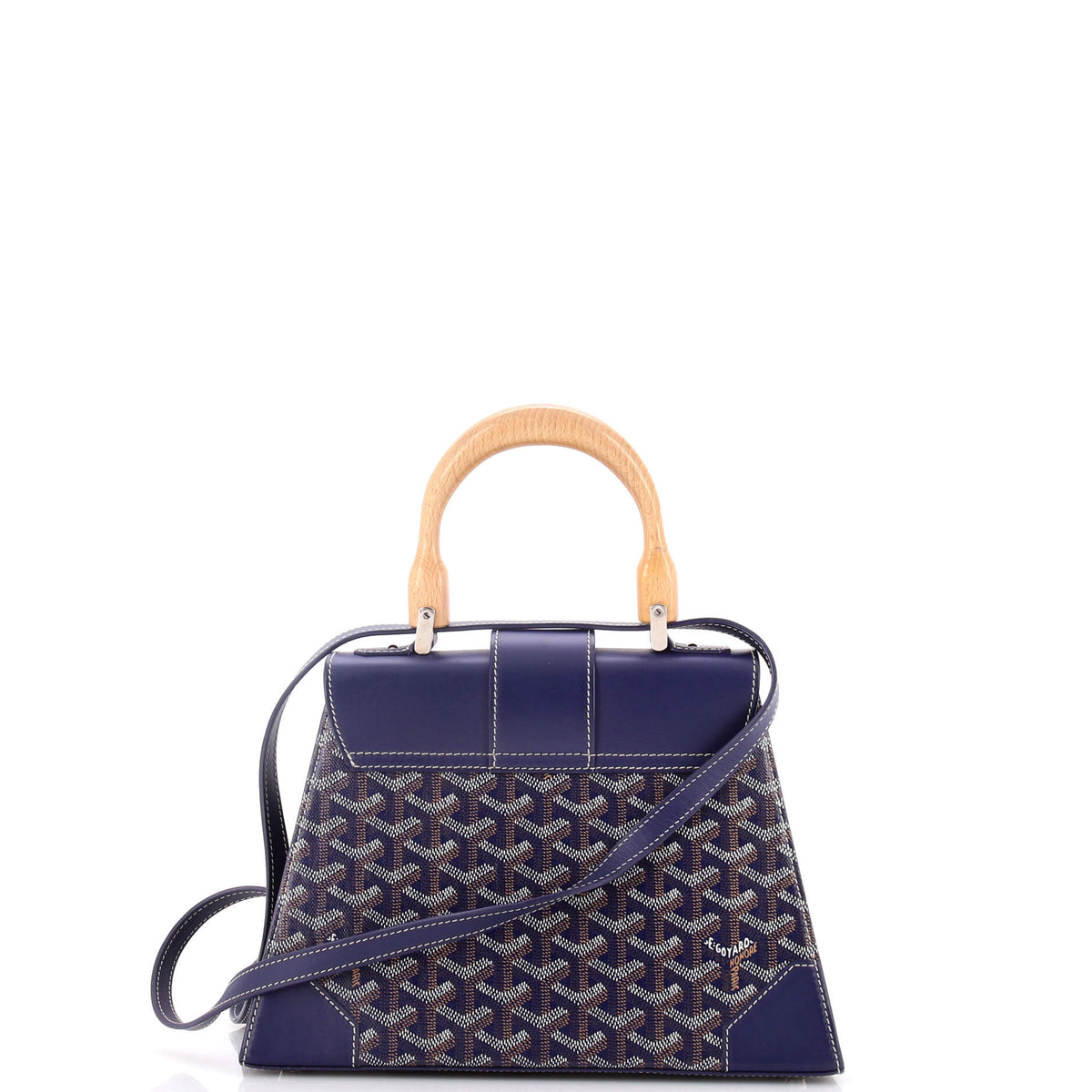 Saigon Top Handle Bag Coated Canvas with Leather PM
