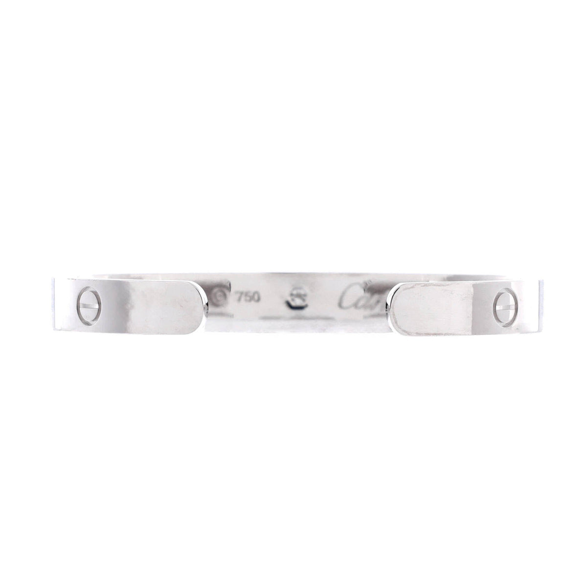 Cartier Love 1 Diamond Cuff Bracelet 18K White Gold with Diamond – view 3