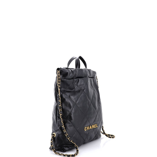 Chanel 22 Chain Backpack Quilted Calfskin Large – view 2