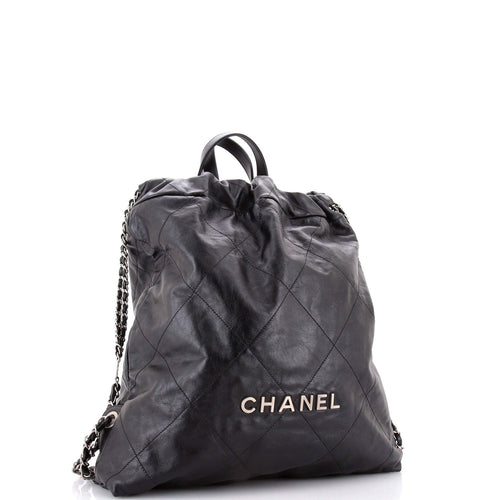 Chanel 22 Chain Backpack Quilted Calfskin Large – view 2