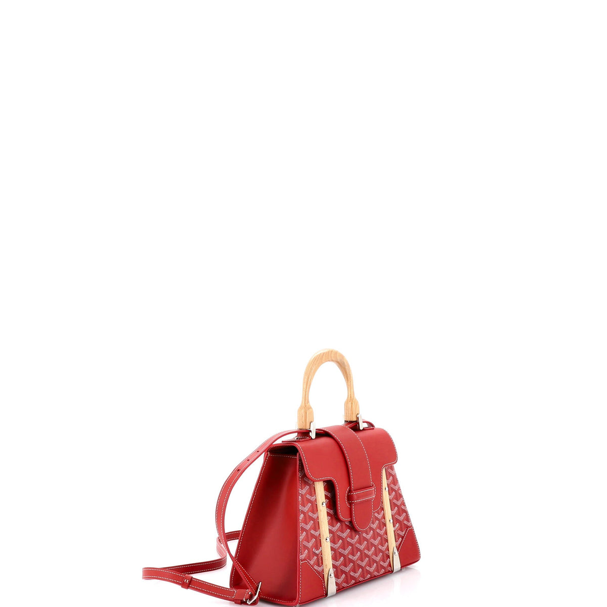 Saigon Top Handle Bag Coated Canvas with Leather PM