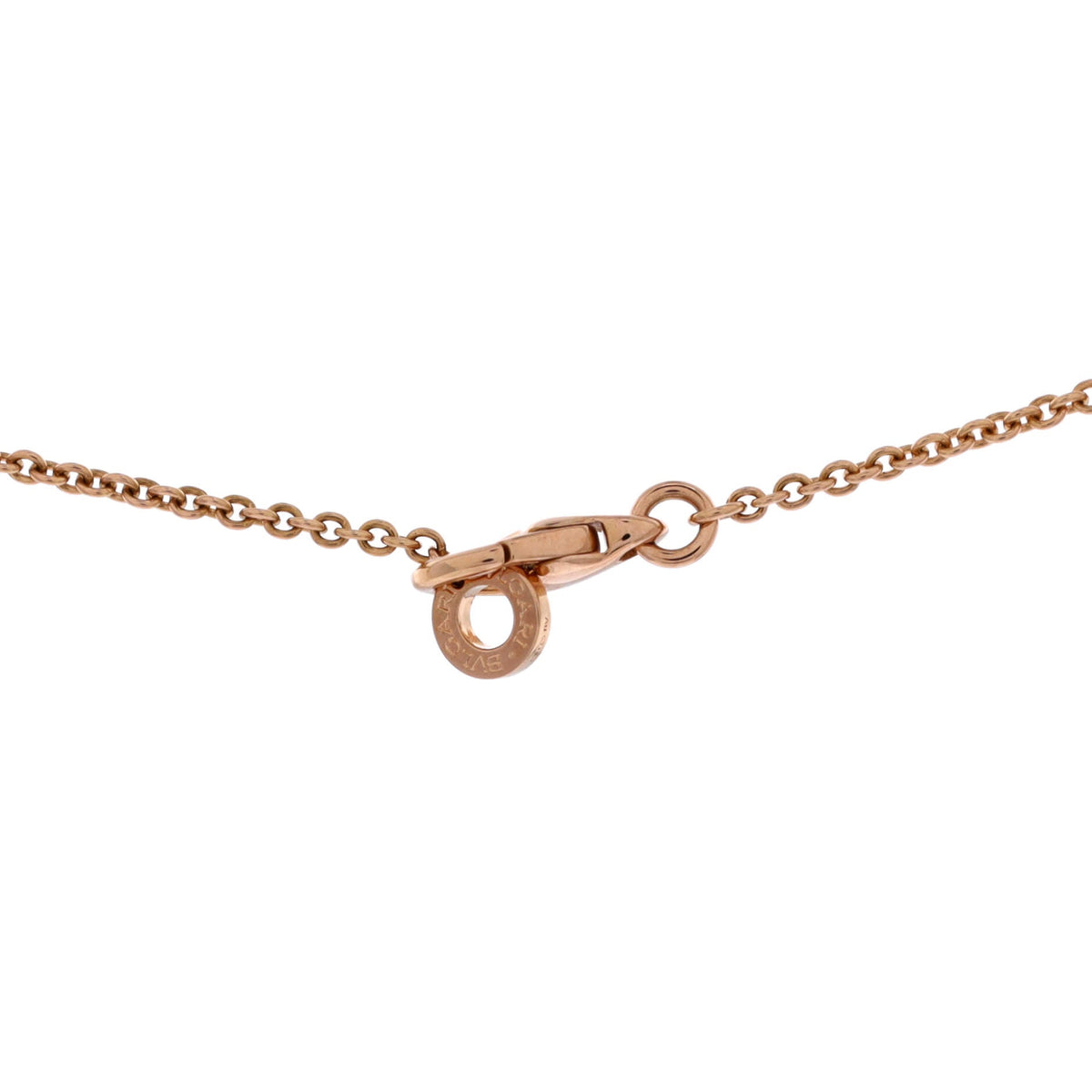 B.Zero1 Open Design Legend Zaha Hadid Pendant Necklace 18K Rose Gold with Diamonds