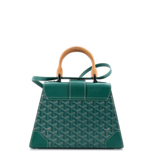 Goyard Saigon Top Handle Bag Coated Canvas with Leather PM - view 3