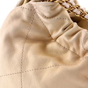 Chanel 22 Chain Hobo Quilted Shaded Calfskin Mini - view 7