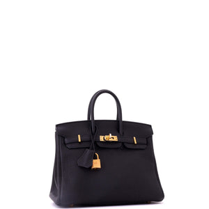 Hermes Birkin Handbag Noir Togo with Rose Gold Hardware 25 - view 3