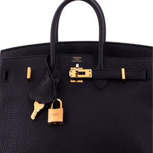 Hermes Birkin Handbag Noir Togo with Rose Gold Hardware 25 - view 6