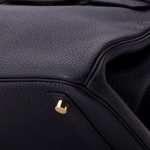 Hermes Birkin Handbag Noir Togo with Gold Hardware 30 - view 7