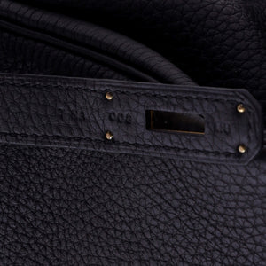 Hermes Birkin Handbag Noir Togo with Gold Hardware 30 - view 8