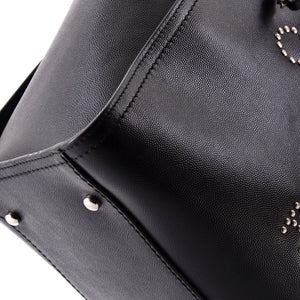 Chanel Deauville Tote Studded Caviar Small - view 6
