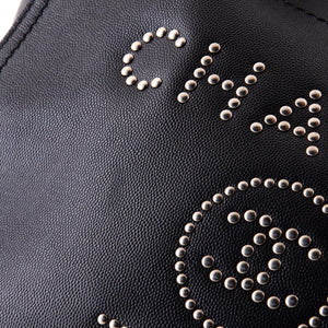 Chanel Deauville Tote Studded Caviar Small - view 7