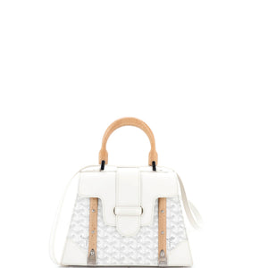 Goyard Saigon Top Handle Bag Coated Canvas with Leather PM - view 1