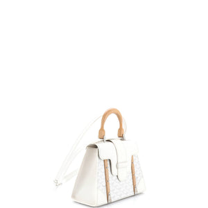 Goyard Saigon Top Handle Bag Coated Canvas with Leather PM - view 2
