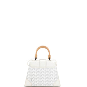 Goyard Saigon Top Handle Bag Coated Canvas with Leather PM - view 3