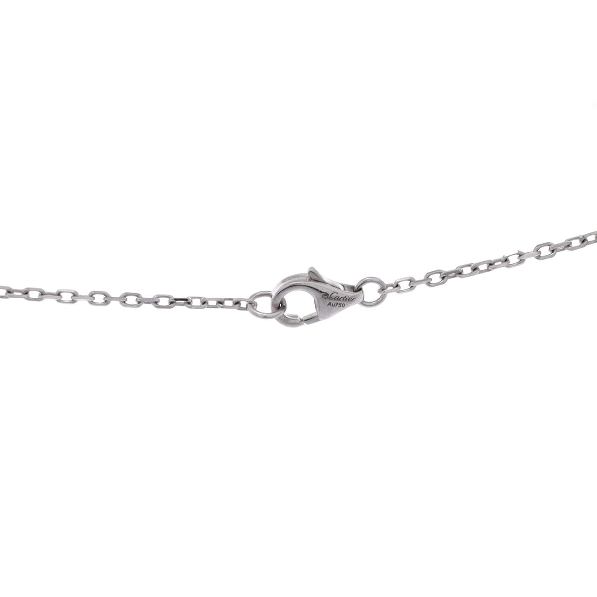 Cartier Love Interlocking Pave Necklace 18K White Gold and Diamonds – view 3